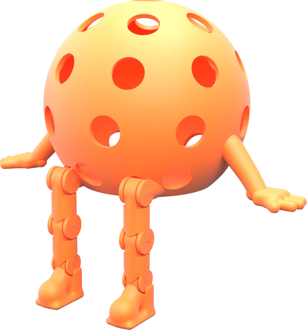 Orange Pickleball Buddy