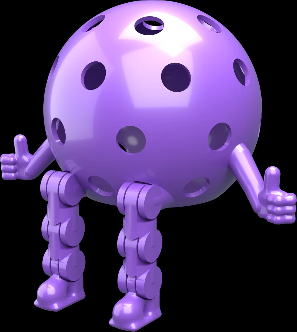 Purple Pickleball Dinky